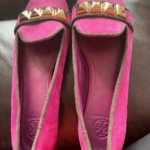 NEW Tory Burch suede flats 9.5 M